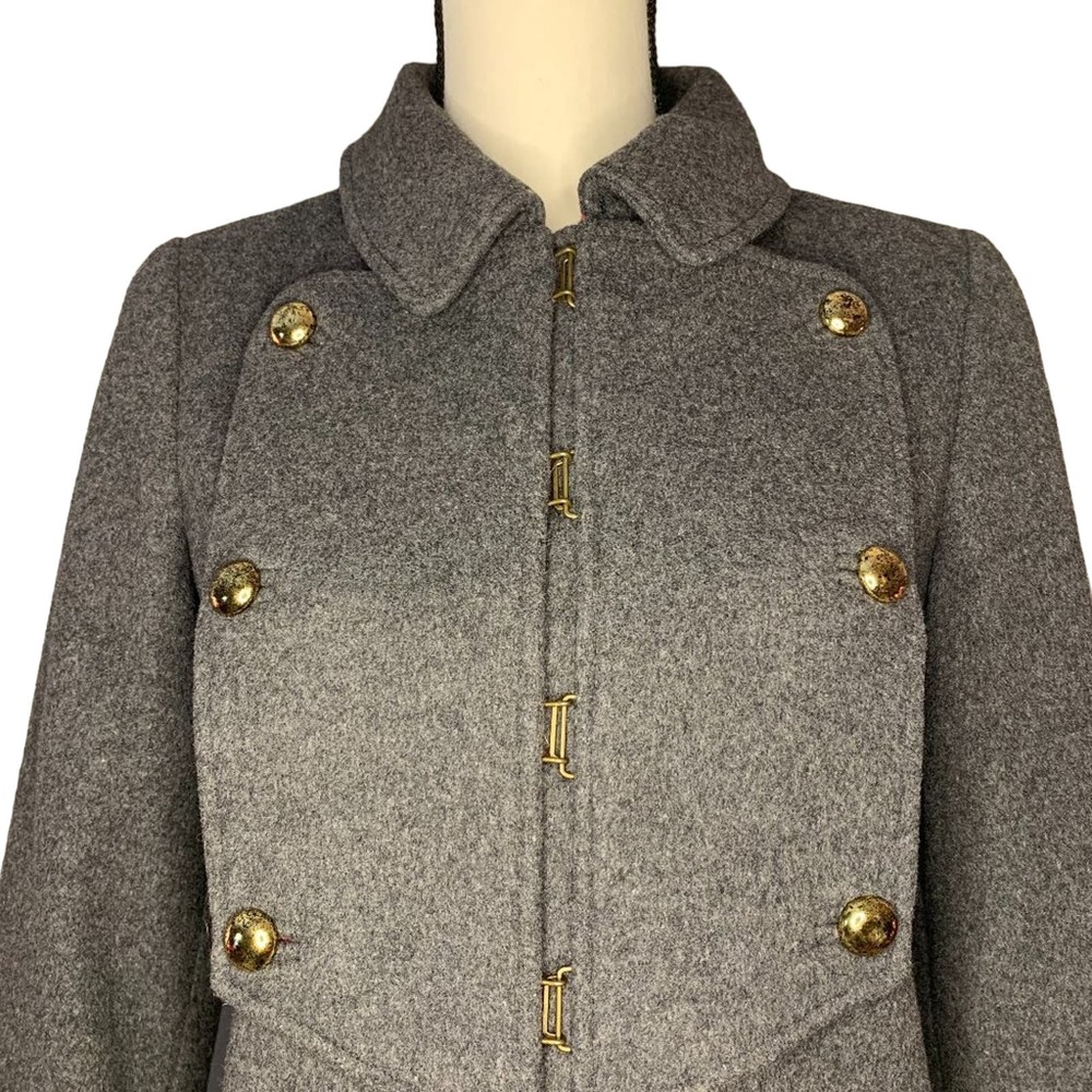 MARC BY MARC JACOB | Grey Wool Military Trench Coat/Jacket | Size S | EUC